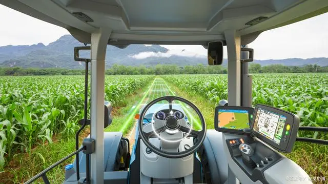 La tablette embardée sur véhicule aide la conduite autonome agricole