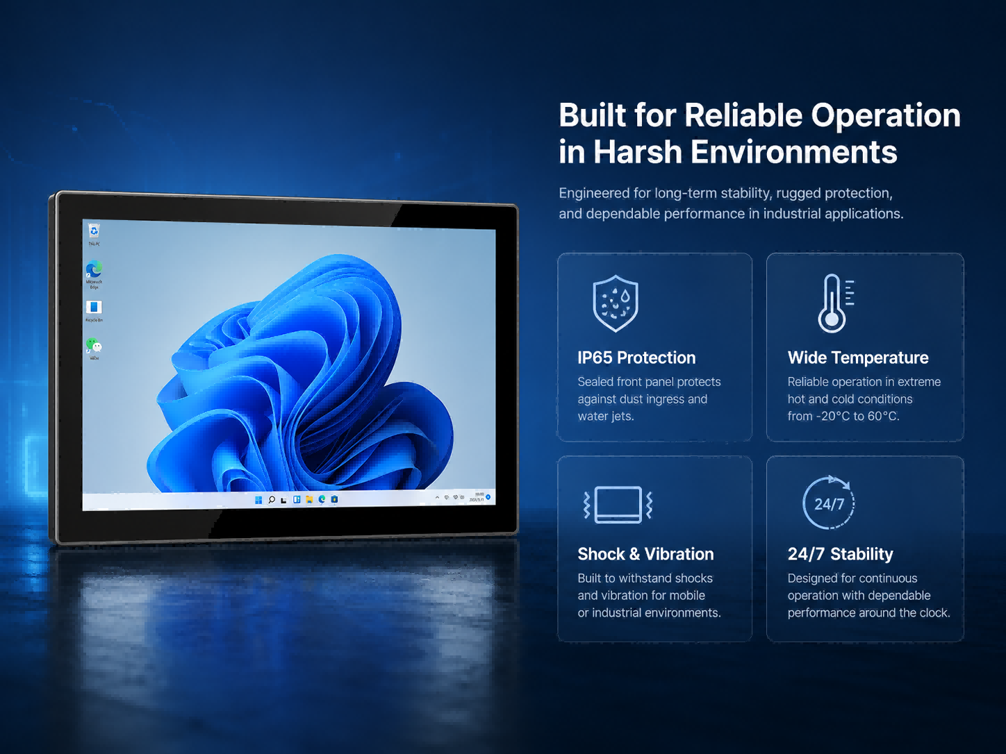 PC industriel de panneau integrated rugged device design