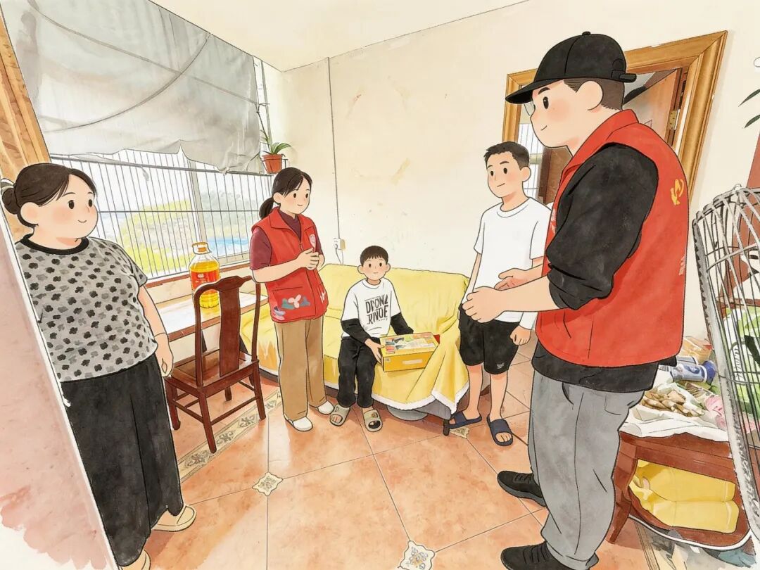 Emdoor Group volunteers delivering care packages to children in Pingshan, Shenzhen - 1