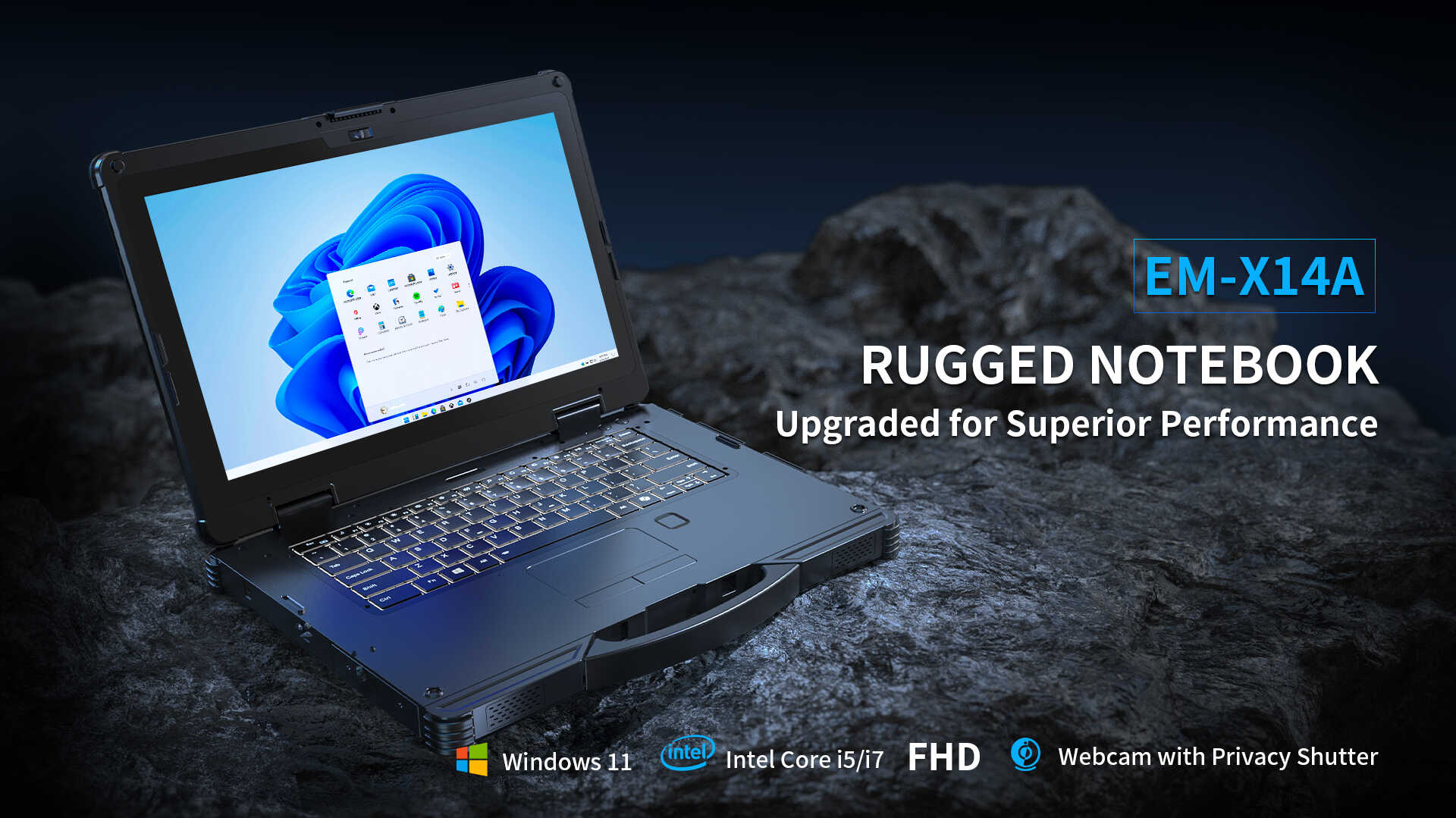EM-X14A RUGGED NOTEBOOK Upgraded for Superior Performance