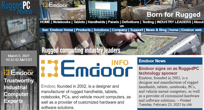 Emdoor signe en tant que sponsor robuste de la technologie PC