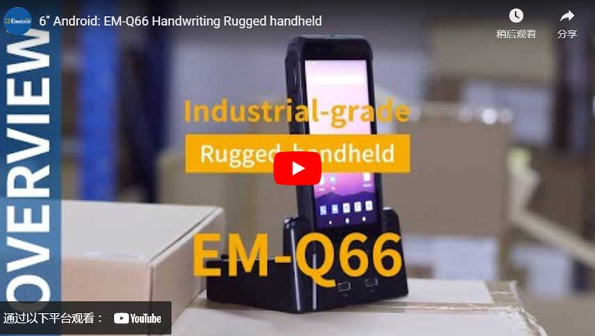 Android 6 '': écriture EM-Q66 portable robuste