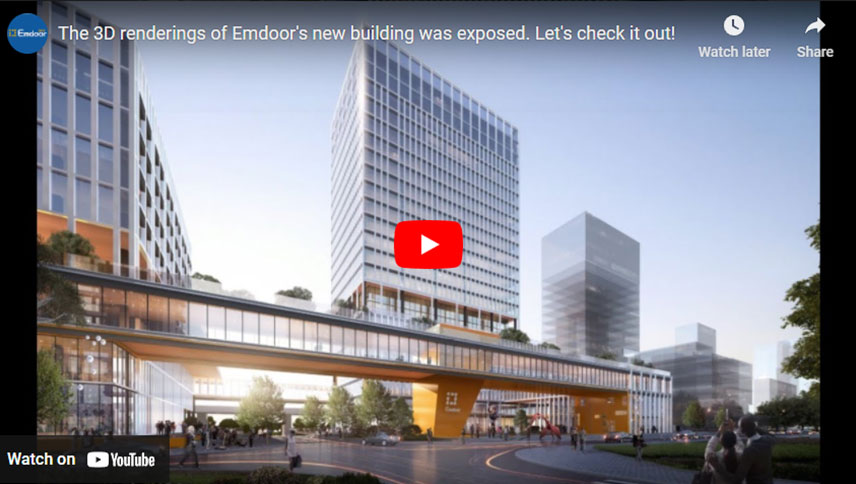Les rendus 3D du nouveau bâtiment d'Emdoor ont été exposés. Vérifions ça!
