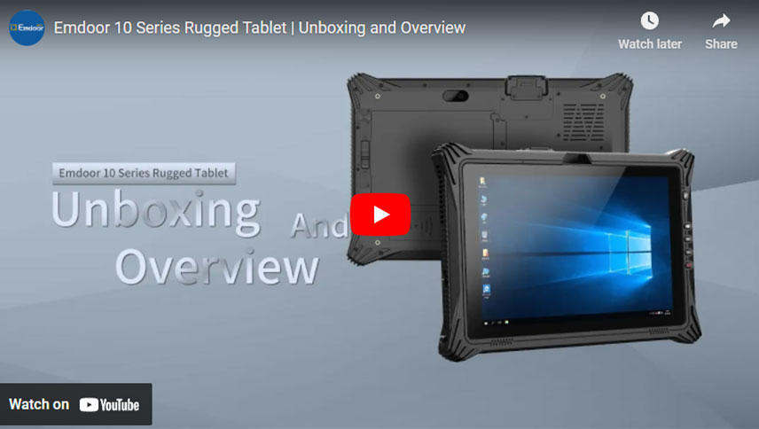 Tablette robuste de la série Emdoor 10 | Unboxing et aperçu