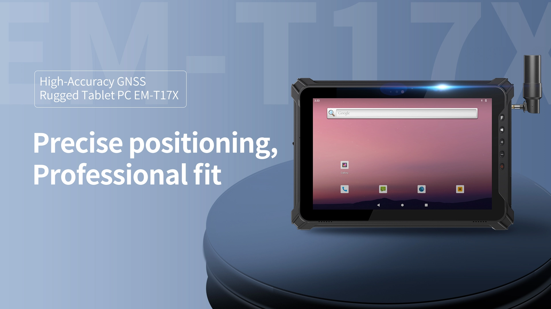 Réalisez un positionnement haute précision au niveau du GNSS CM! Quelle est la puissance de l'application de la tablette PC RTK robuste d'Emdoor Information?
